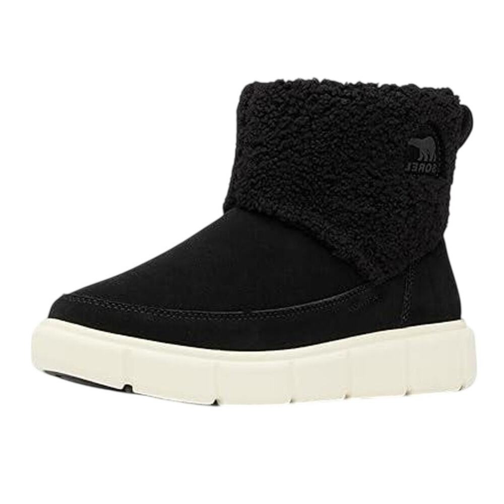 Sorel Womens Explorertm III Snow Boots US 8.5 EU 39.5 Black Suede Waterproof GUC